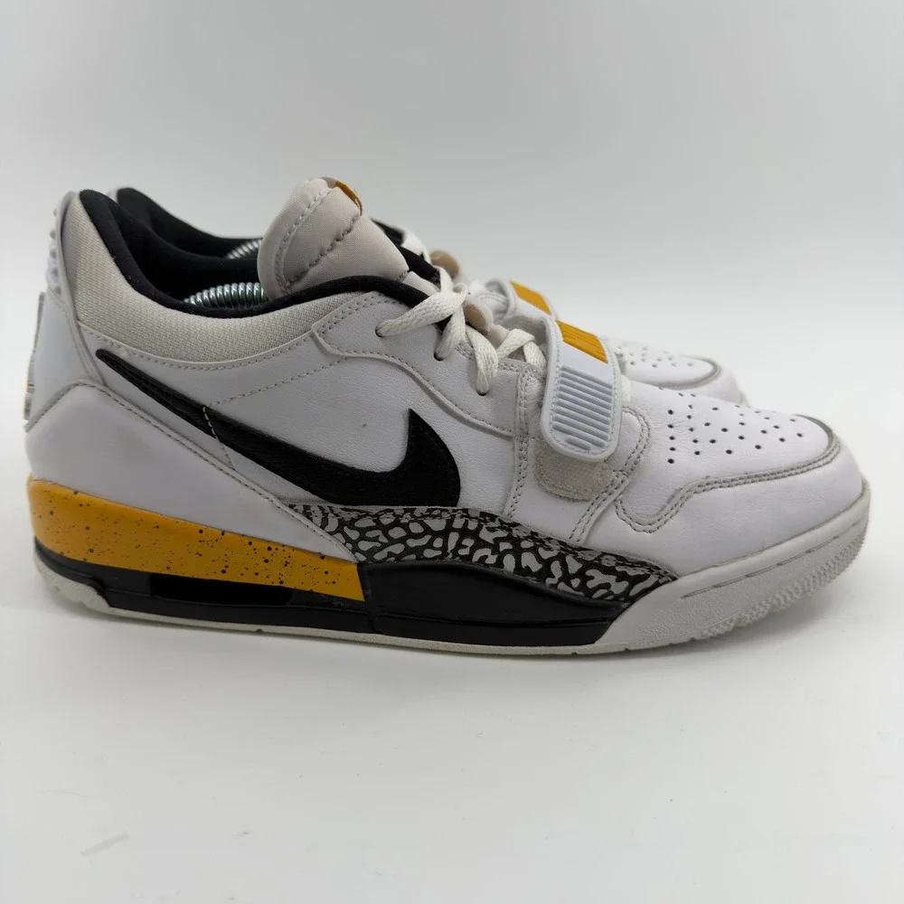 Jordan Legacy 312 Low White Black University Gold  Mens 11 Sneaker
